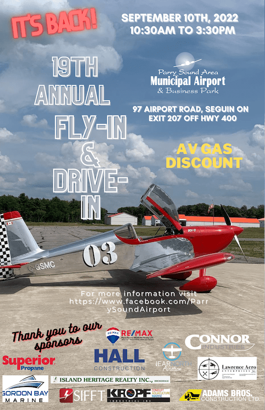 Parry Sound 19th Annual Flly-in and Drive-in